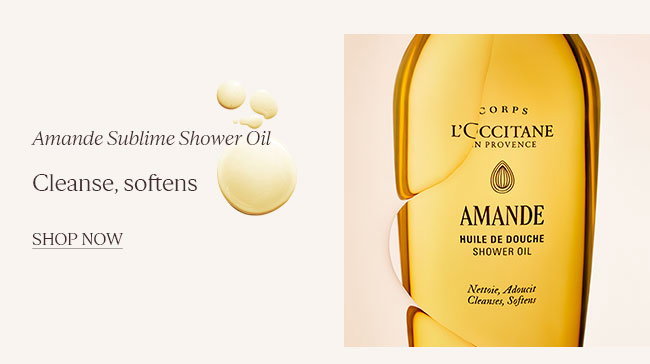 AMANDE SUBLIME SHOWER OIL | CLEANSE, SOFTENS| SHOP NOW