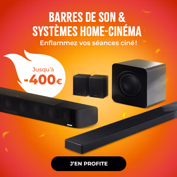 Barres de son & systèmes home-cinéma. Enflammez vos séances ciné ! J'en profite. 