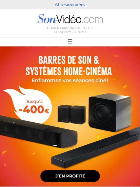 🔥 Jusqu'à -400€ sur les barres de son !