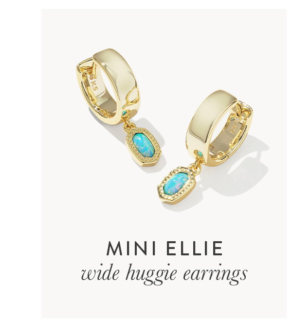 Mini Ellie wide huggie earrings