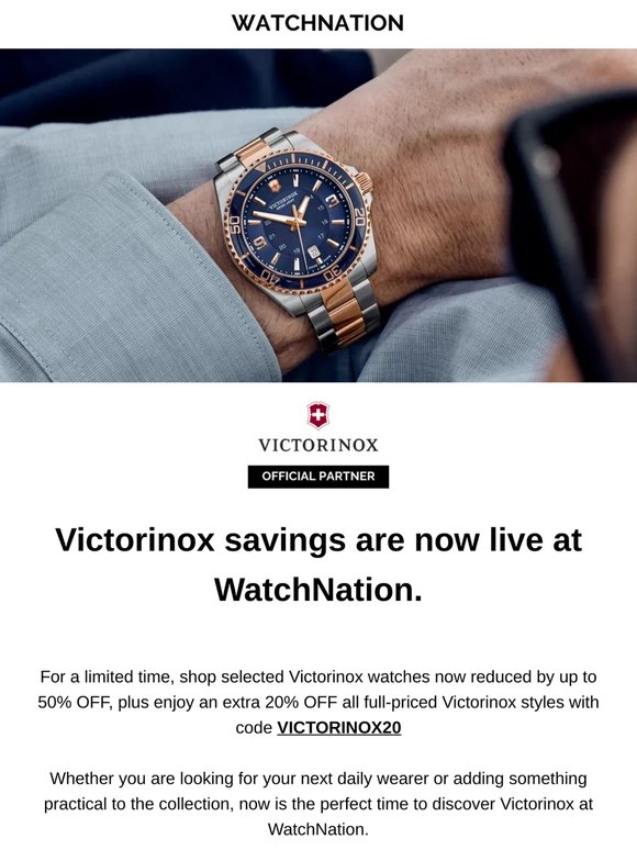Up to 50% OFF Victorinox Watches