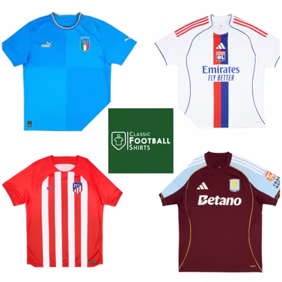 Up to 50% Off Classic Football Shirts Sale + Extra 10% Off Selecte...