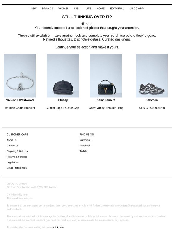 Product you're considering still await