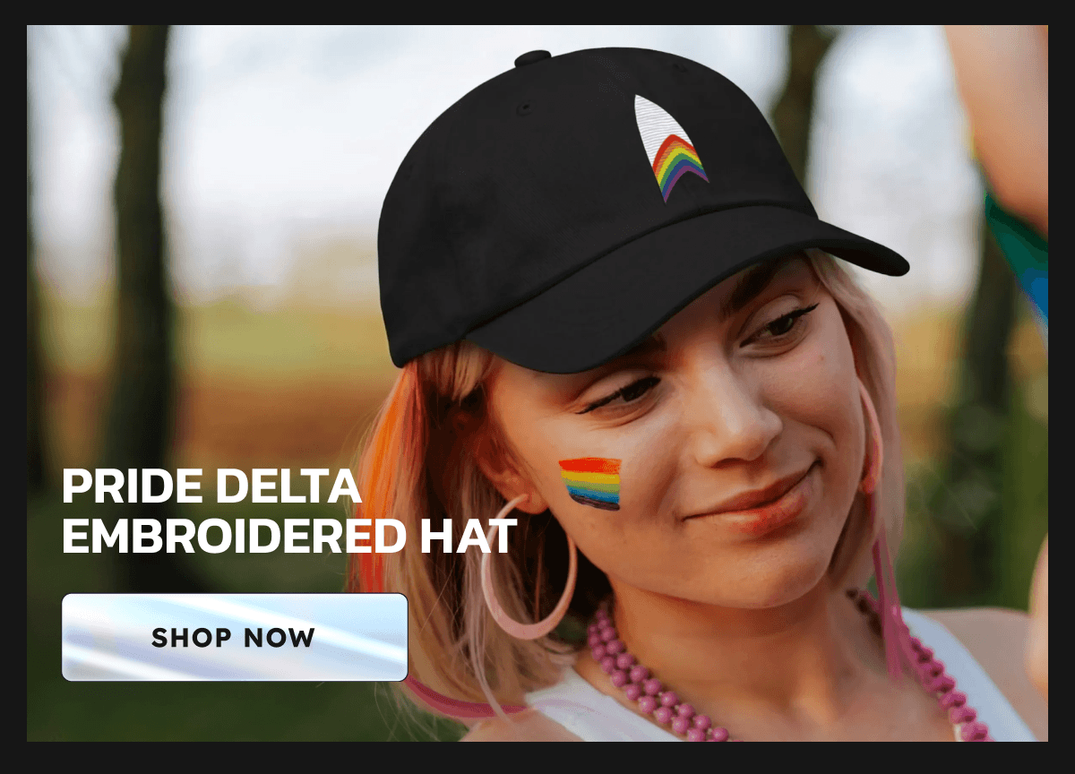 Pride Delta Embroidered Hat