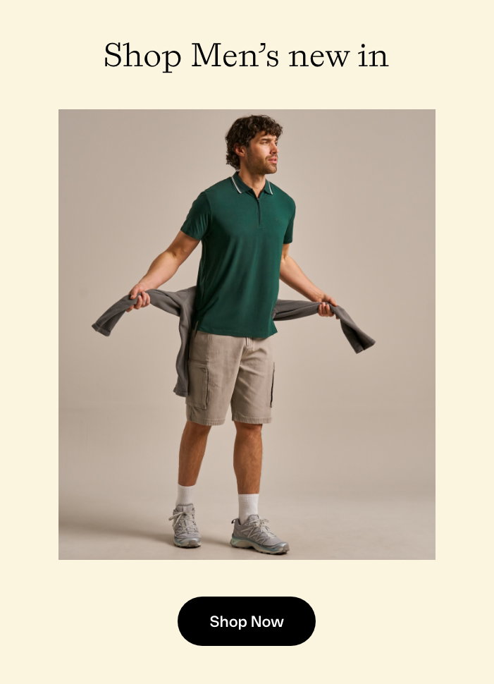Men's new in. Shop now. 