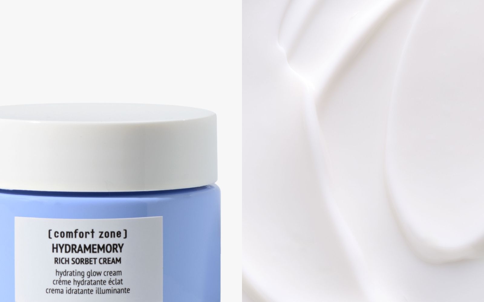 Hydramemory Rich Sorbet Cream and texture