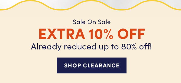 extra 10% off clearance