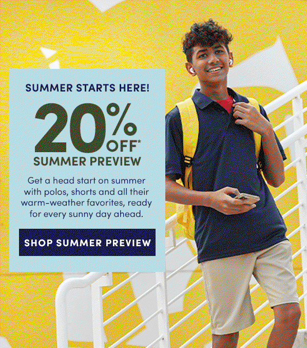 20% off summer preview