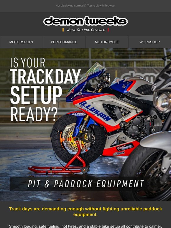 Get Your Track Day Setup Ready 🏁