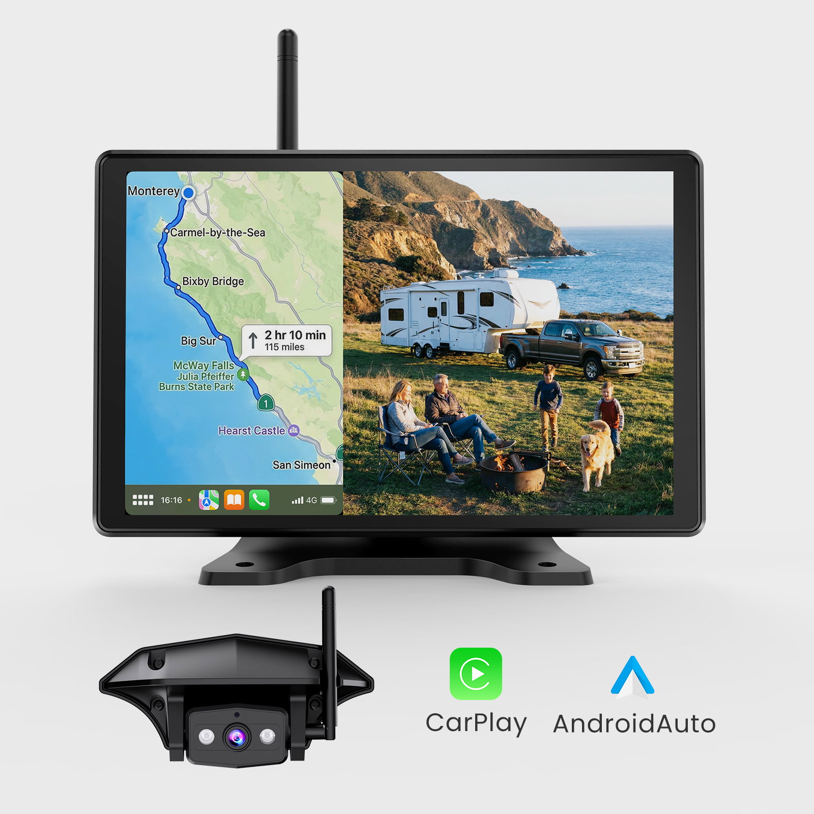 Vista RC08 Upgraded RV Backup Camera with CarPlay