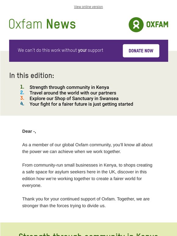 Explore Oxfam: May