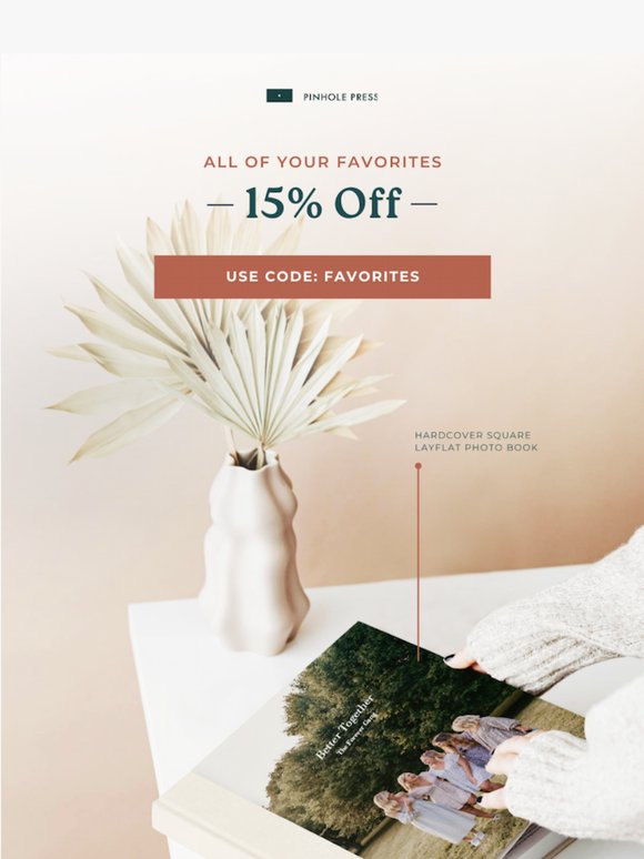 Don't miss 15% OFF