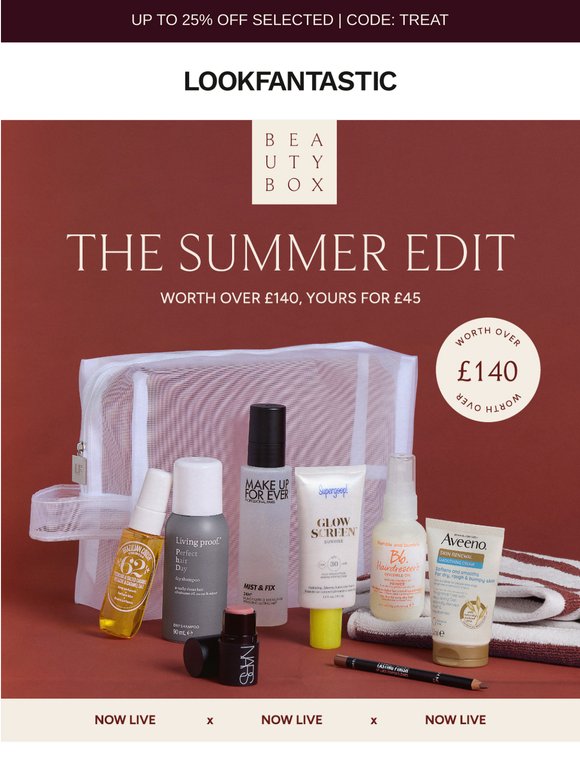 Now Live: The Summer Edit (Worth over £140)