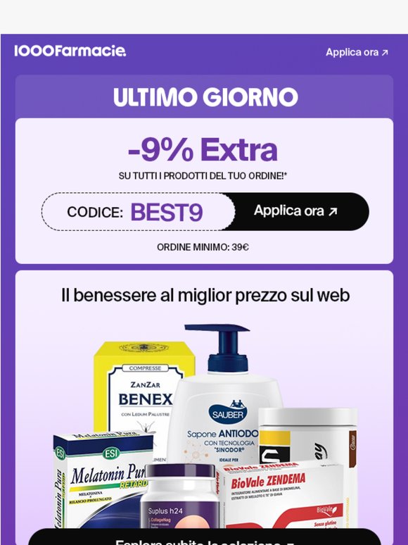 Hai approfittato del 9% su tutto?