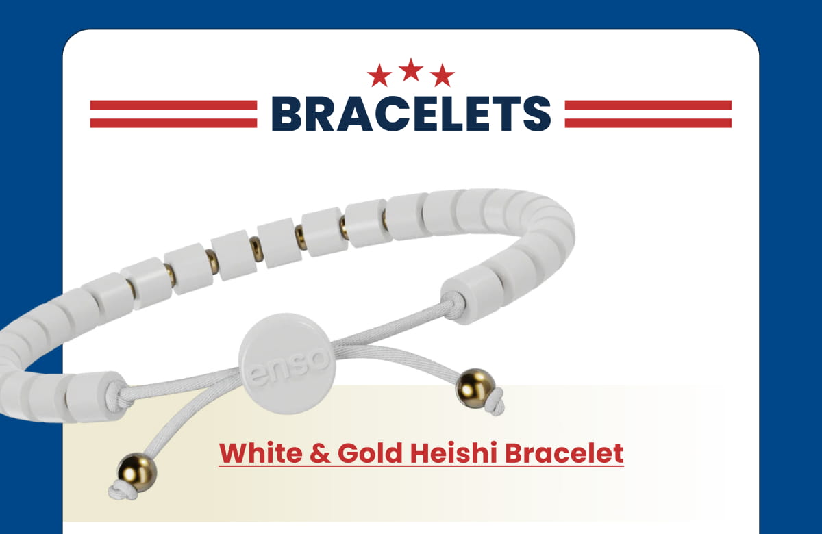 BRACELETS | White & Gold Heishi Bracelet
