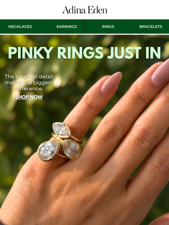 PINKY RINGS ARE IN ✨