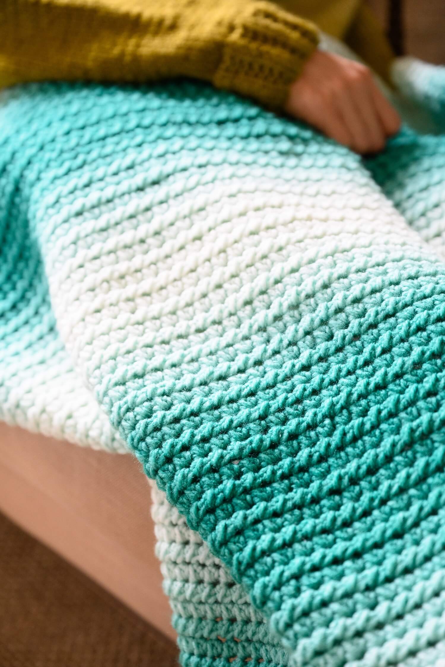 Image of South Shore Aura Blanket (Crochet)