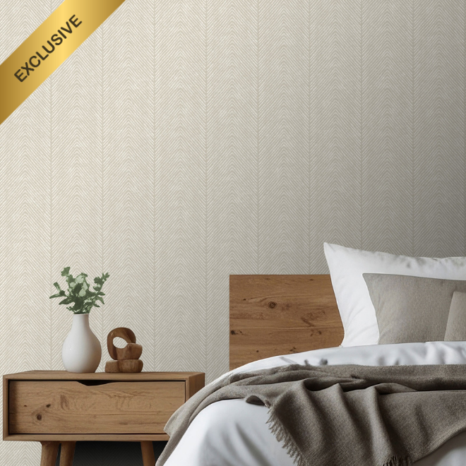 Herringbone Wallpaper Natural World of Wallpaper AF0042