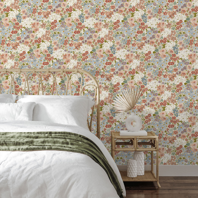 Ditsy Floral Wallpaper Pink Grandeco A80502