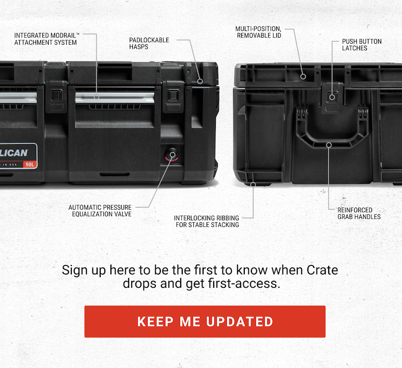 A modular storage system build to load, secure, and deploy your equipment with confidence. 