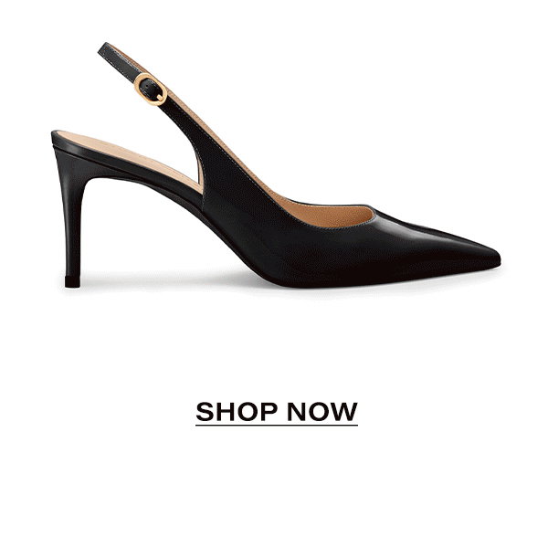 Stuart Power Slingback Pump 75 in Black