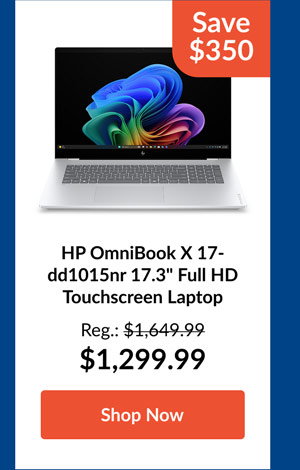 HP OmniBook X 17-dd1015nr 17.3inches Full HD Touchscreen Laptop