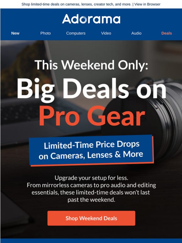 Don’t sleep on these Weekend-Only deals.