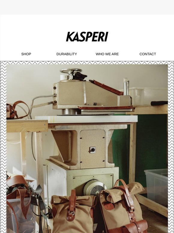 A new drop, the first ever fabric and leather Kasperi 🔥!