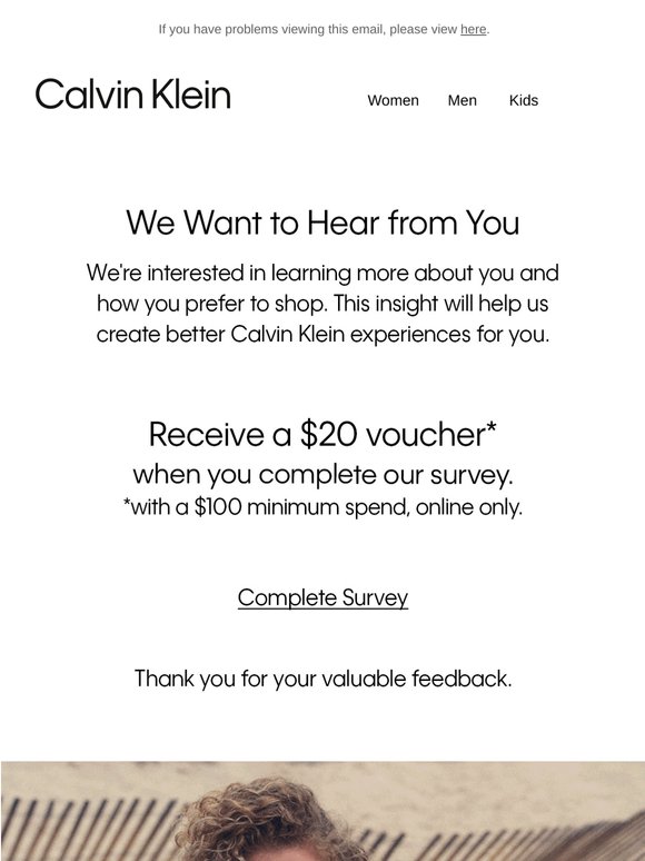 We'd love to hear from you