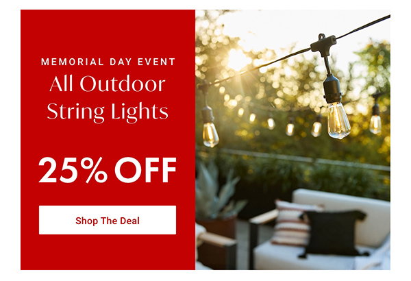 All Outdoor String Lights - 25% OFF - Shop The Deal
