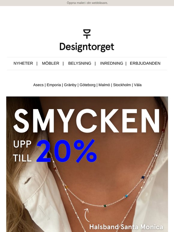 Smycken upp till 20% 💍