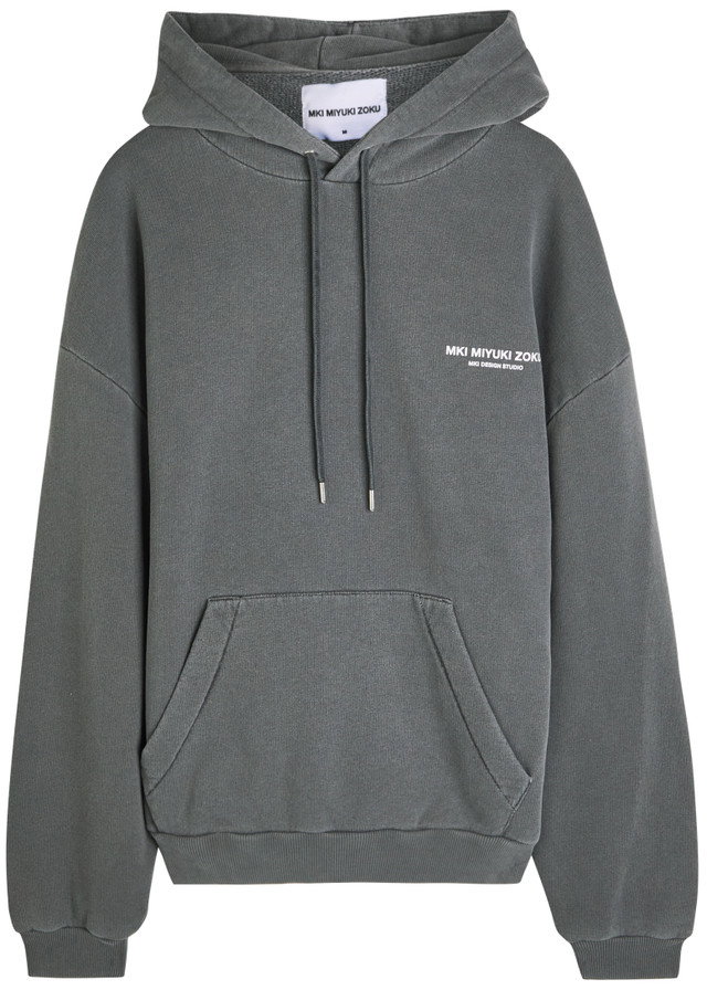 MKI MIYUKI ZOKU Design Studio hooded cotton-blend sweatshirt