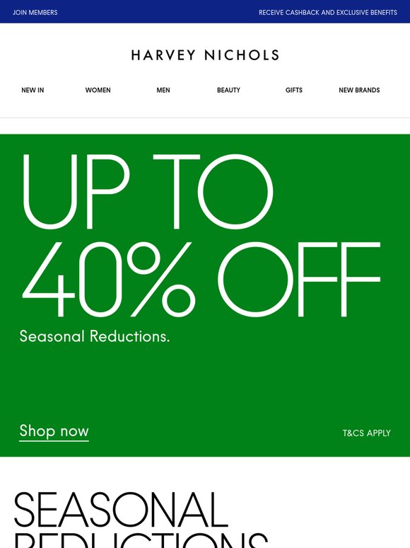 Up to 40% off REPRESENT, Polo Ralph Lauren and more...