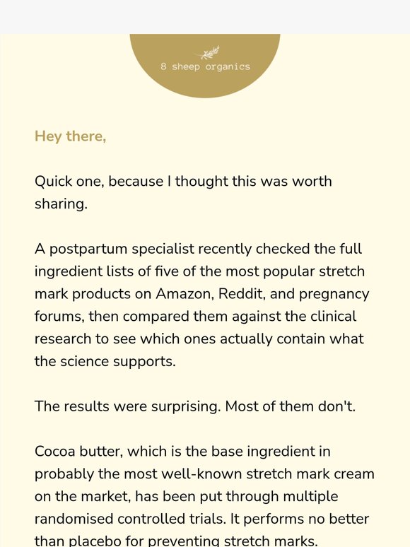 We checked the ingredients in 5 popular stretch mark products