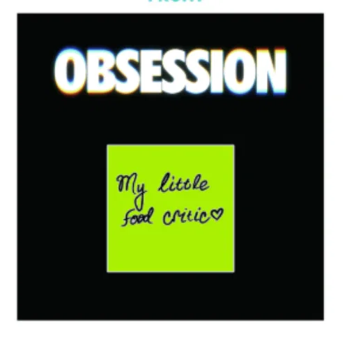 Image of Obsession "My Little Food Critic" Sticky Note Pin
