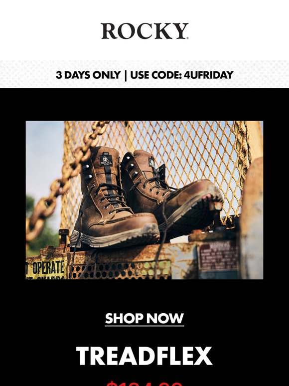 Get $69 Treadflex Waterproof Work Boots This 4UFRIDAY
