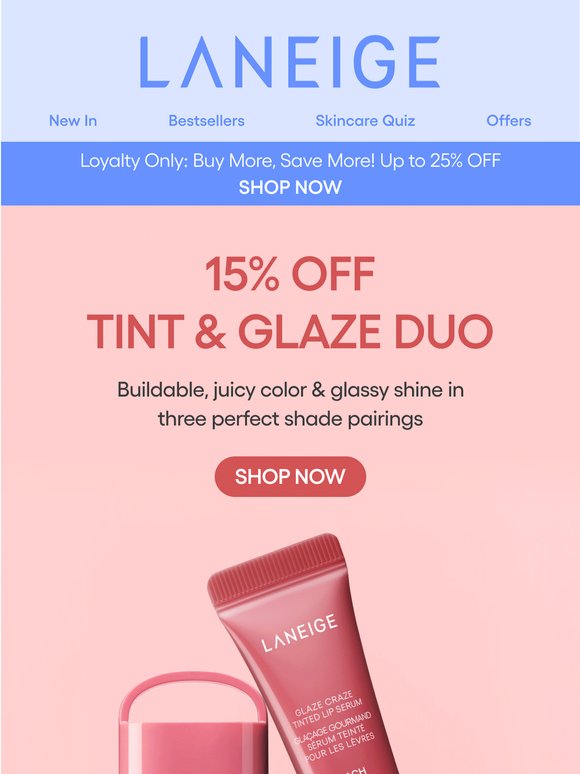 15% OFF: Tint & Glaze Duo