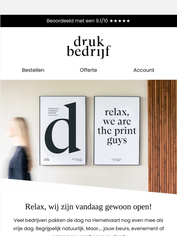 Vandaag bestellen? Dat kan gewoon!