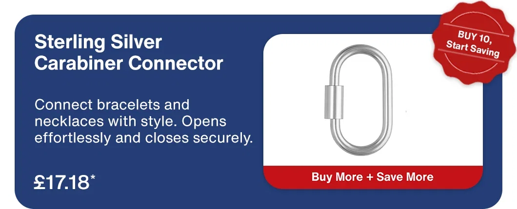 Sterling Silver Carabiner Connector