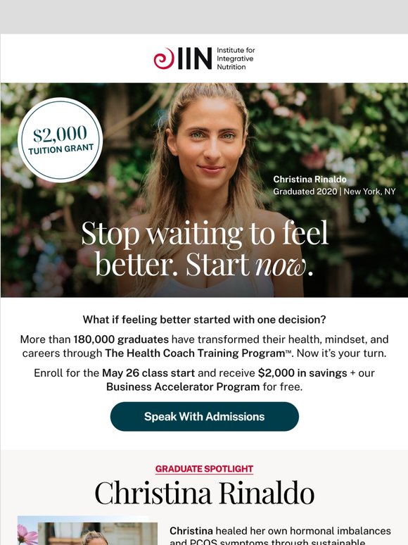 180,000+ People Decided to Stop Waiting. Why Not You?