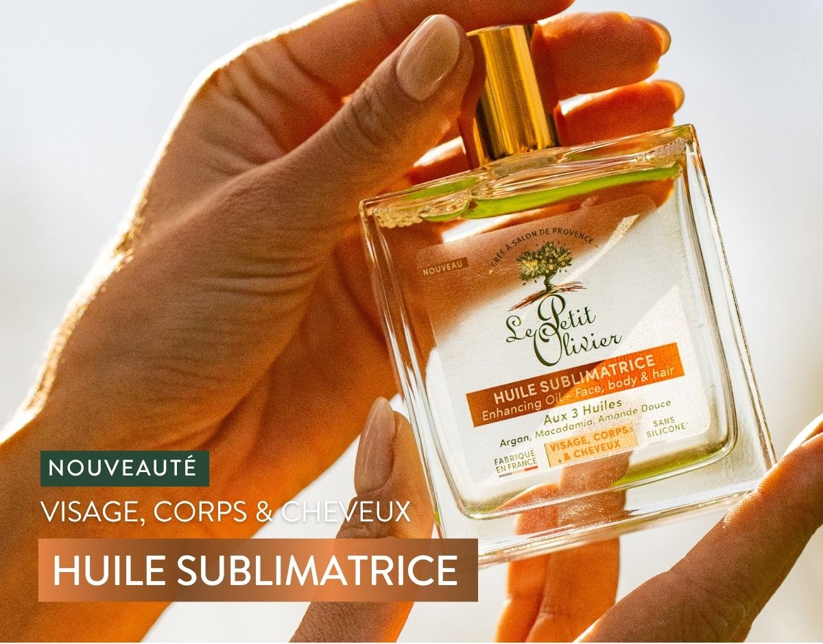 huile sublimatrice corps, visage et cheveux