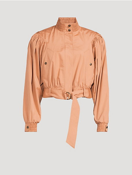 Cropped Poplin Jacket