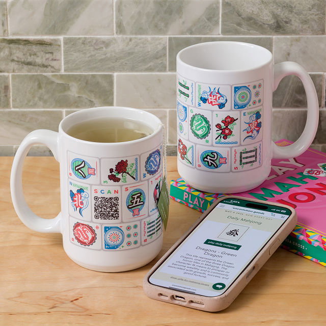Daily Mahjong Game QR Mug