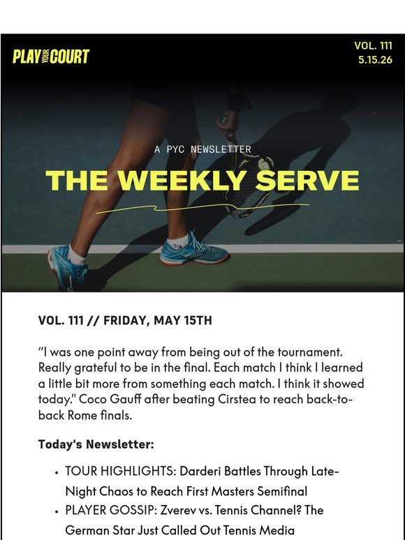😳 The Wildest Delay in Tennis This Year Came From Soccer