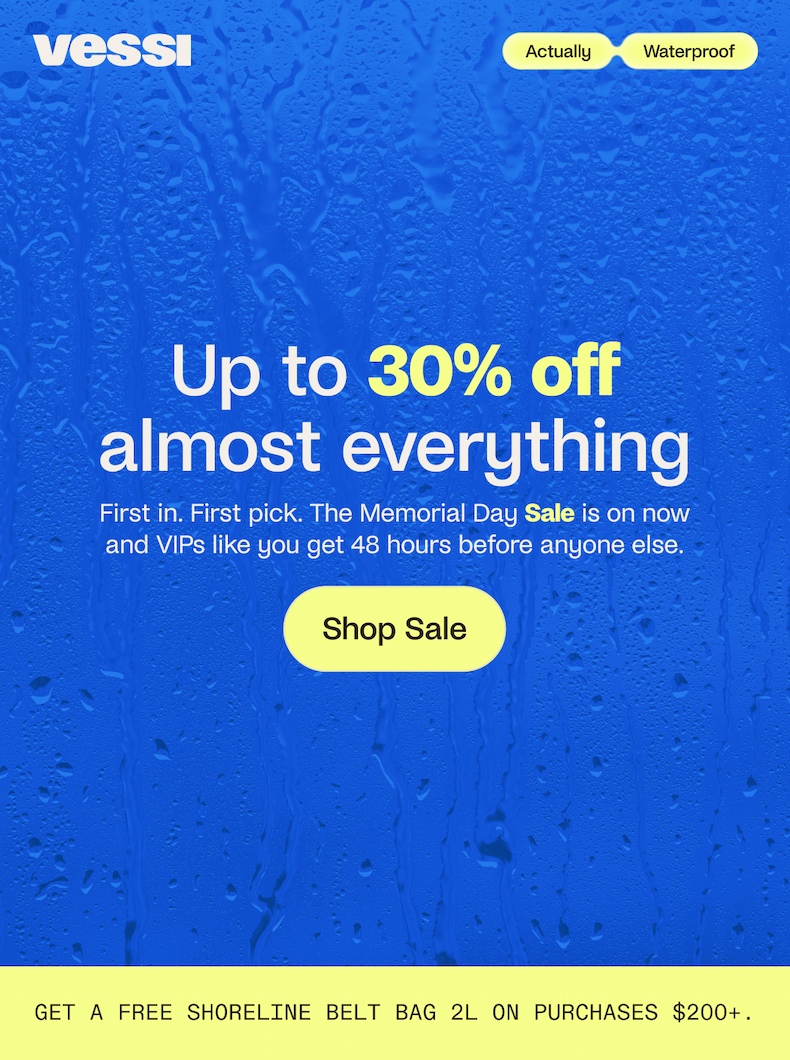 May Long Weekend Sale Up to 30% off