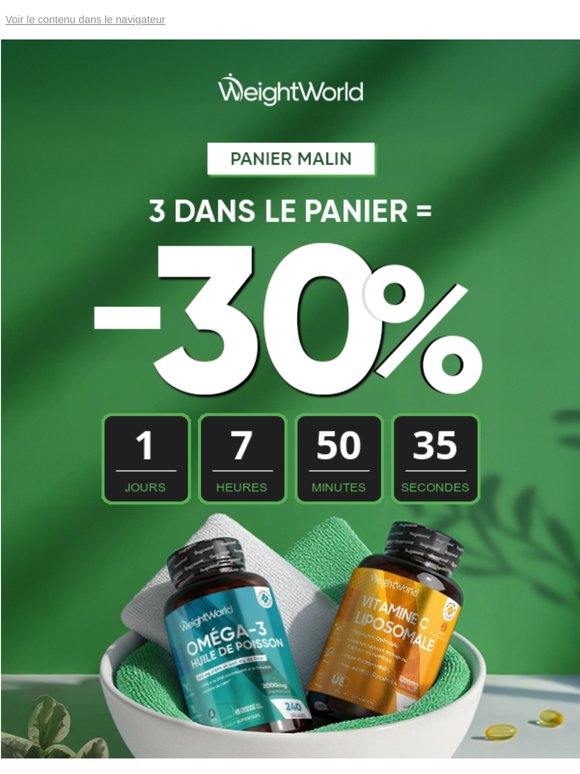 -30% pour 3 💥 Le deal qui affole les paniers !