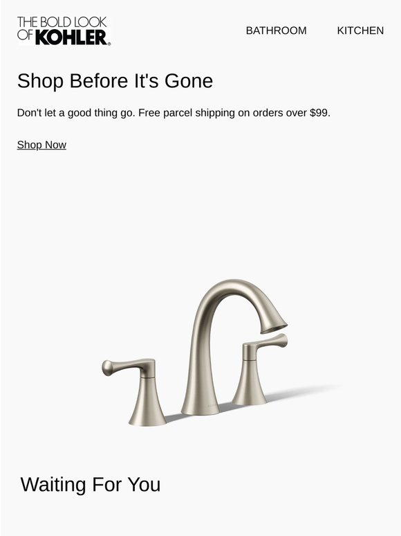Don't Miss Out! These KOHLER Products Are Back