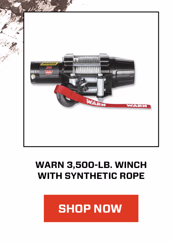 WARN 3,500-LB. WINCH WITH SYNTHETIC ROPE SHOP NOW