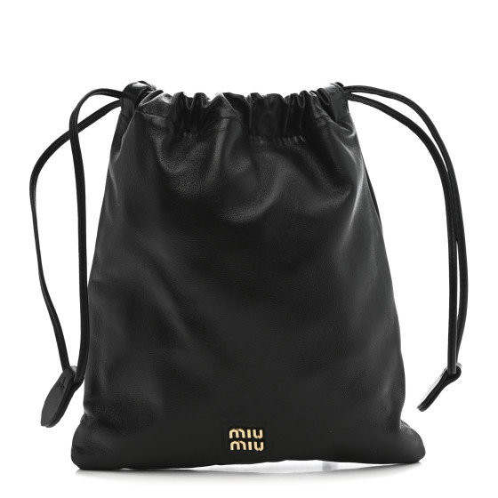 MIU MIU Nappa Pouch Black