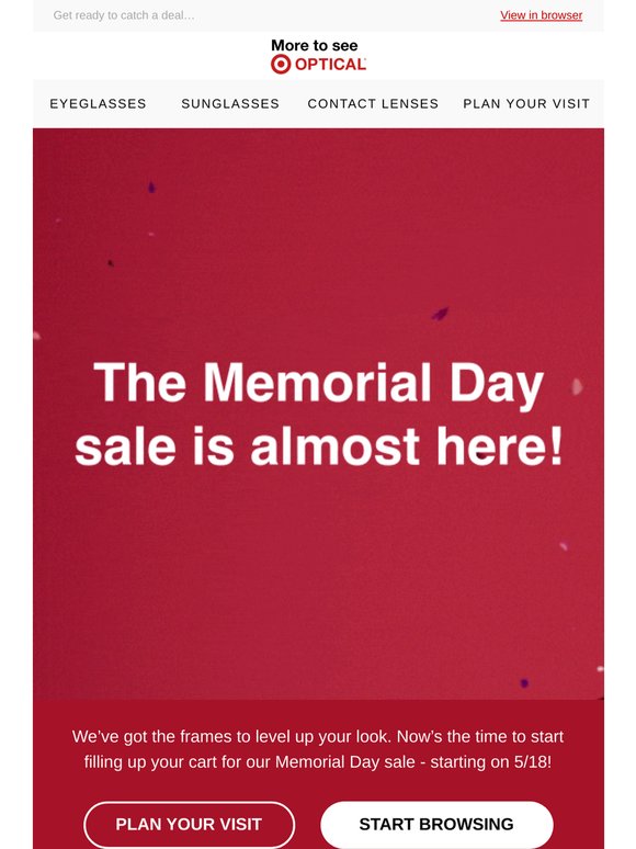 It’s time to get ready for our Memorial Day sale!